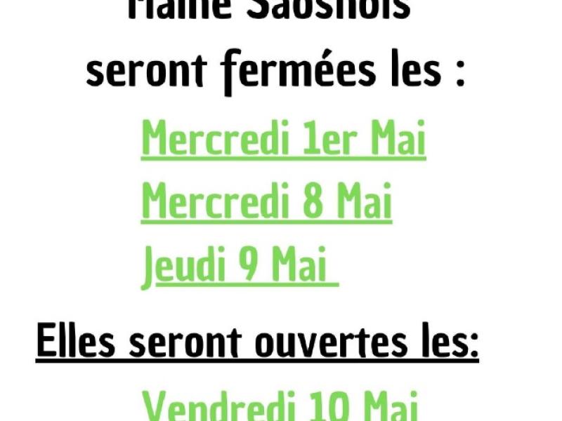 Déchèterie fermée les 8 et 9 mai, ouverte les 10 et 11 mai