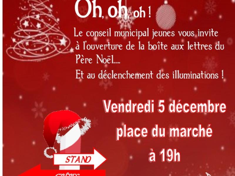 Déclenchement des illuminations place du Marché, le vendredi 5 décembre à 19h00