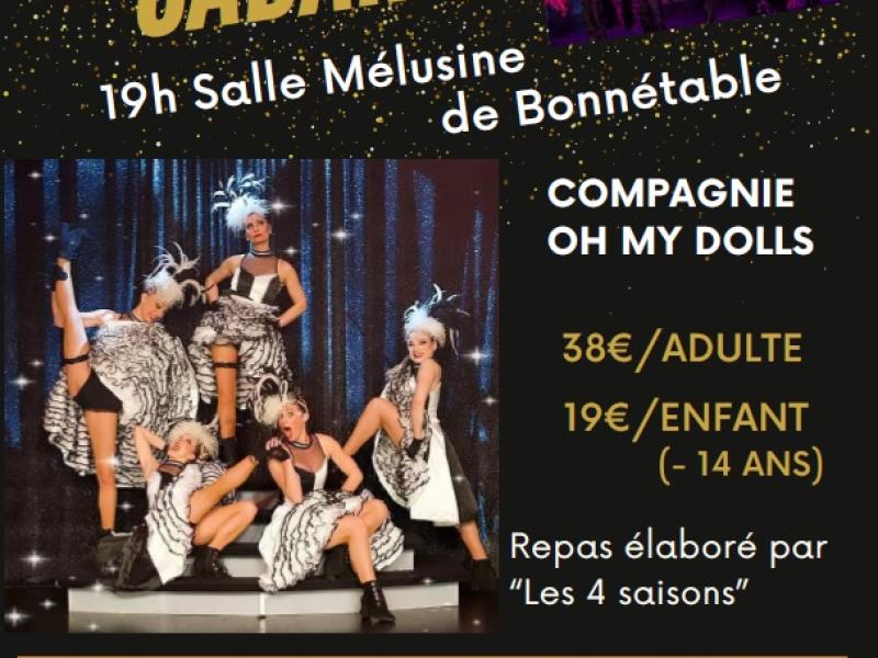 Le comité des fêtes de Bonnétable organise sa soirée cabaret, le 7 mars à Mélusine
