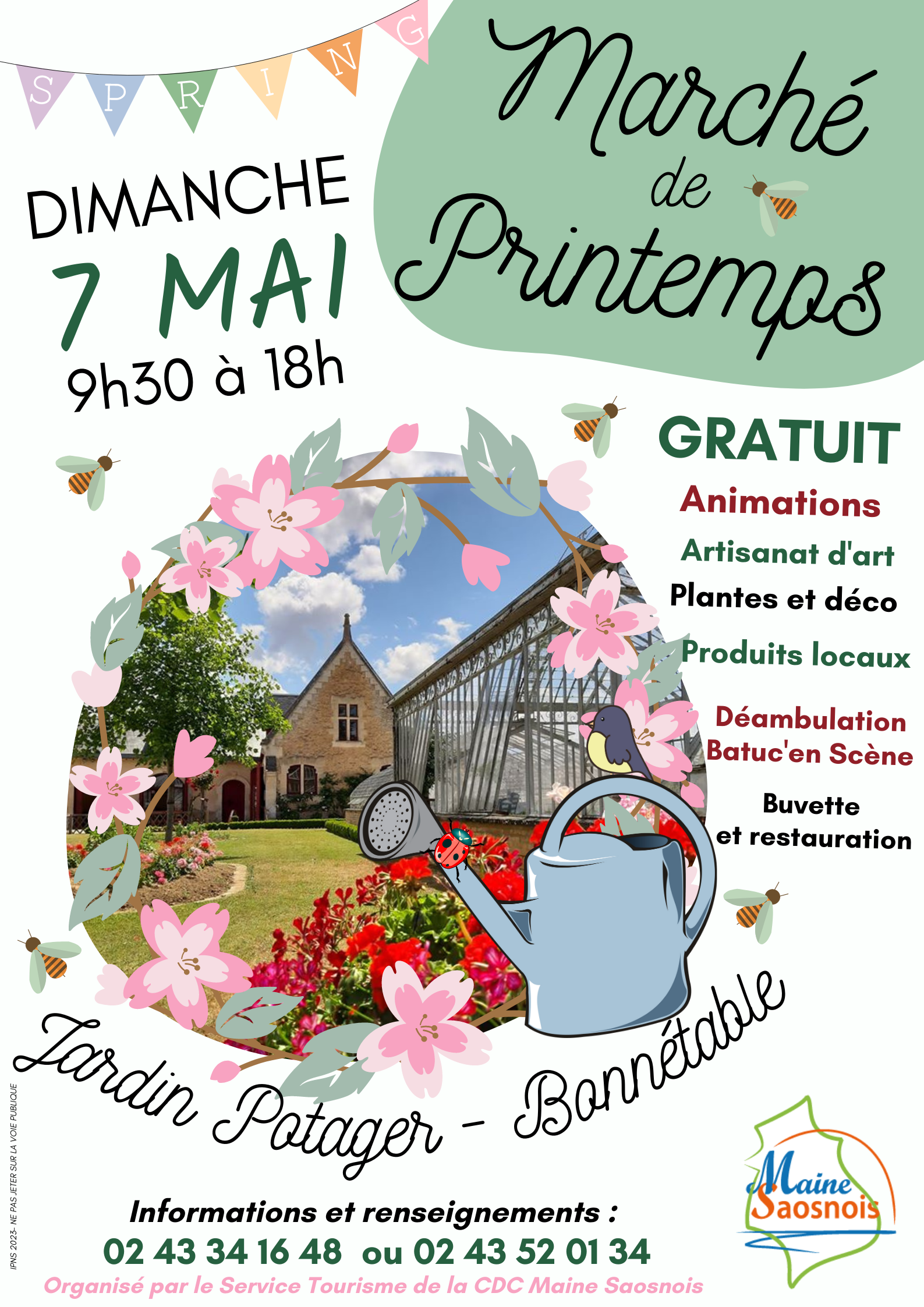 Le marché de printemps de Maine Saosnois