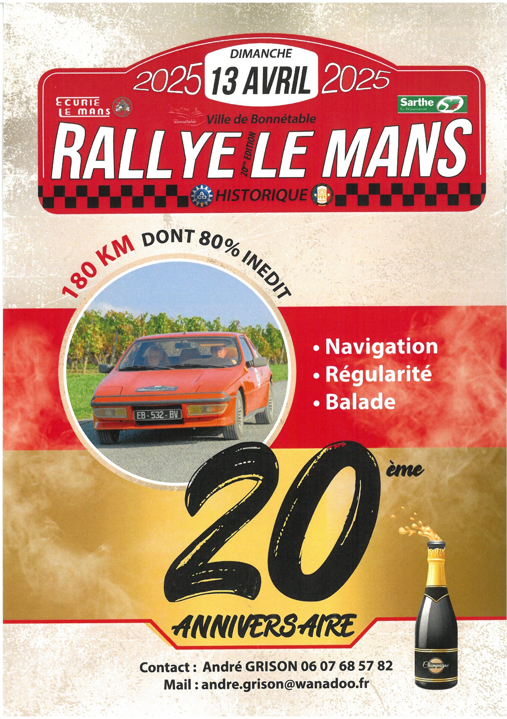 Écurie Le Mans : pour son 20e anniversaire, le Rallye Le Mans partira du parking de Mélusine le dimanche 13 avril